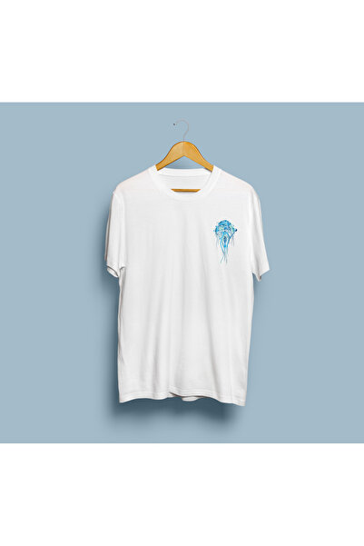 eioswear تي شيرت بتصميم قنديل البحر للجنسين مقاس كبير
