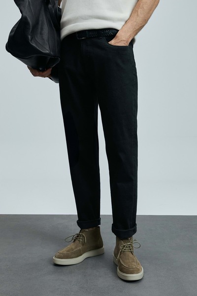 Lufian 111200211 Jashua Smart Jean Men's Trousers Regular Fit Men's Jeans Pants Black