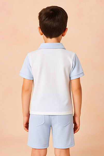 Yalçınoğlu Комплект футболки з коміром-поло та шортів для дітей віком 2-5 років