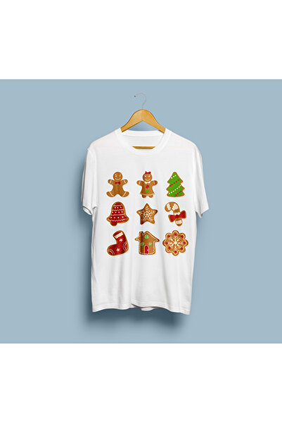 bahriyeli.jpeg تي شيرت للجنسين بتصميم خبز الزنجبيل كبير الحجم