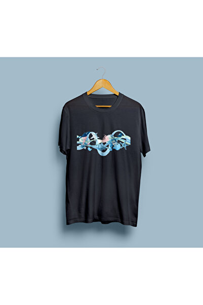 Generic Brand Oversize Sea Shells Design 2 Unisex T-Shirt