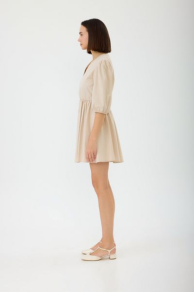 SEVİLEN V-Neck Cotton Dress