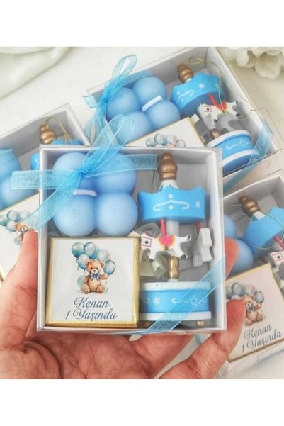 3DLuxeDekor Birth Gift, Welcome Baby Carousel, Candle, Chocolate Set Gift 10 item(s)