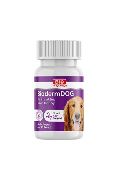 Bio PetActive Köpek Tüy Dökülmesini Azaltan Biotin Köpek Vitamini 75 Tablet 3...