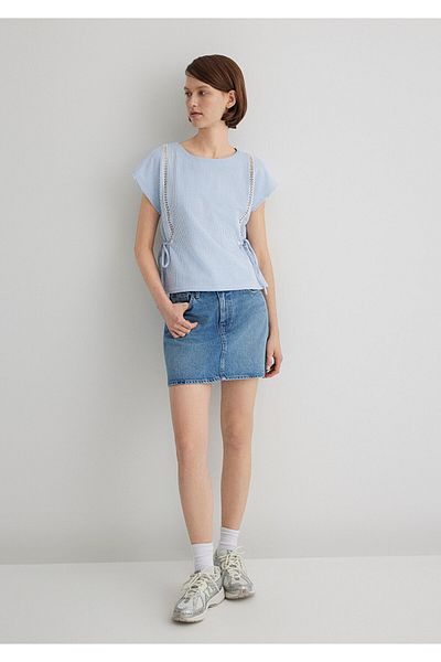 Mavi Tricou cu dungi Regular Fit / Regular Fit1611468-84533