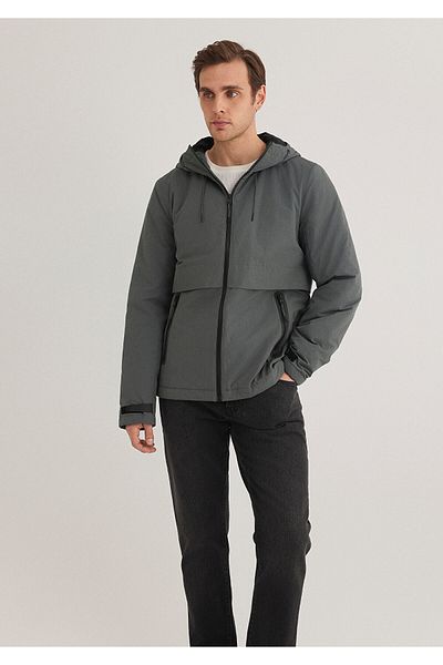 Mavi Πράσινο μπουφάν με κουκούλα Slim Fit / Slim Fit 0110268 -34330