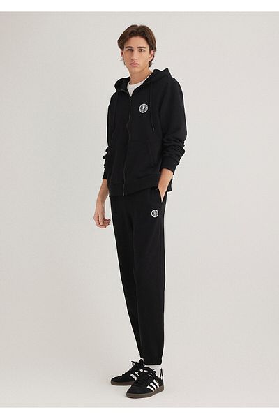 Mavi Schwarze Jogginghose mit Mvjns-Logo-Aufdruck - 0010175 -900