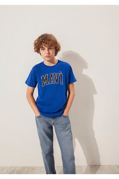 Mavi Tričko s logem Regular Fit / Normal Cut 6610030-70896
