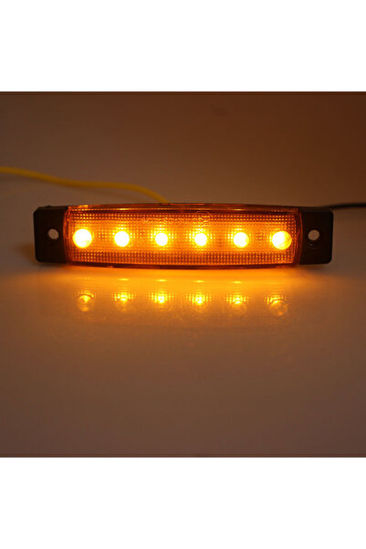 Choice 12-24V Yellow High-efficiency Large Car Side Signal Light LED Truck Sidelight 12V/24V Waterproof Wid