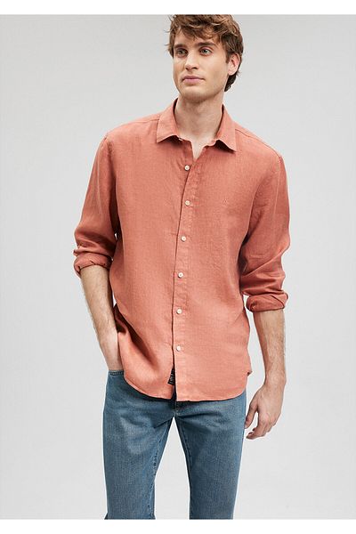 Mavi Πορτοκαλί λινό πουκάμισο Slim Fit / Slim Fit021190-71075