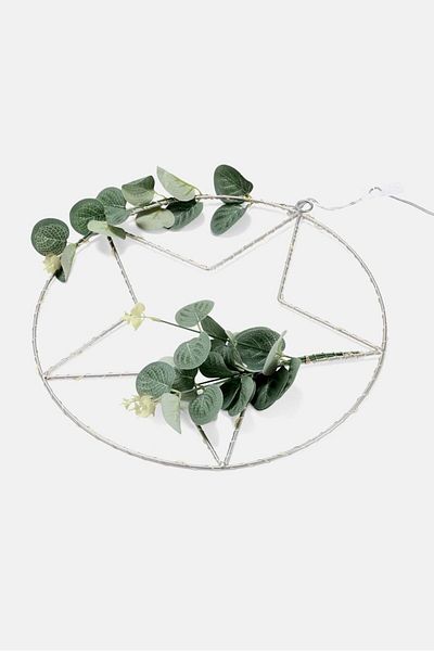 Tchibo LED Ring Star Leaves Decoration, Green Combo