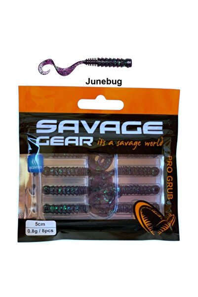 Savage Gear Pro Grub 5cm 0.8gr Lrf Silikon Yem (8'li Paket) İğnesiz Junebug