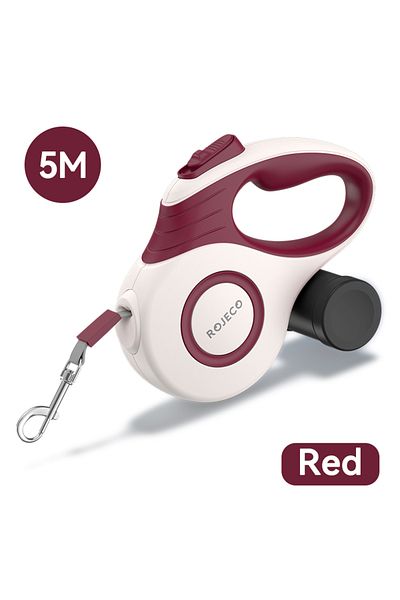 Choice 5m Red Rojeco Automatic Retractable Dog Leash 3m/5m Extendable Rope For Outdoor Travel Walking Hikin