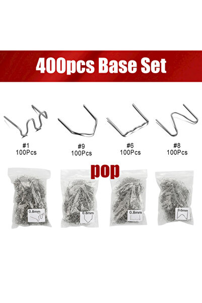 Choice3 400PCS bagged 400/600/800/1100pcs Stainless Steel Cut Wave Staples Ho...