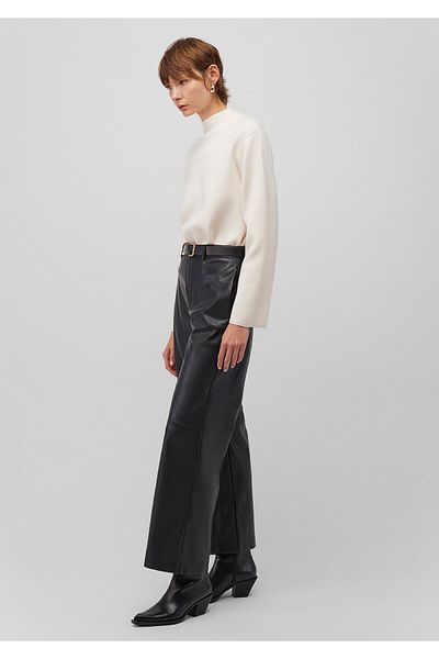 Mavi Schwarze Kunstlederhose 1010867 -900