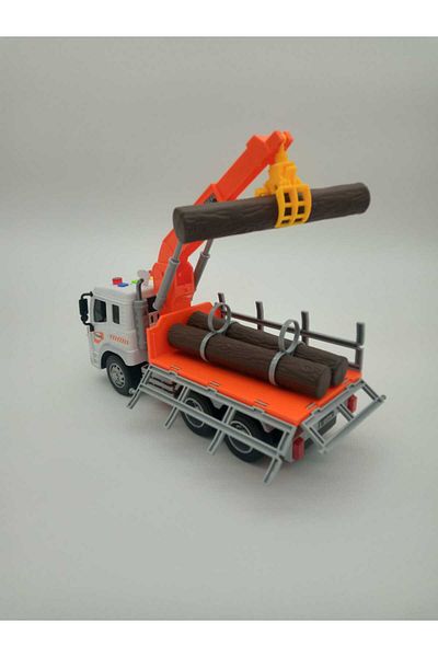 Ceren Oyuncak Ceren Ctoys Sound and Light Log Carrier Crane Truck Wy300F