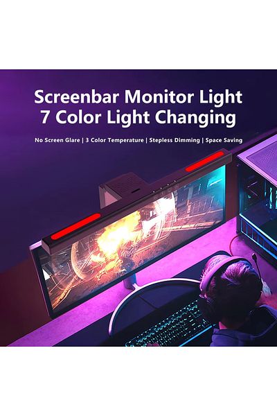 Choice For Straight Screen Led Desk Lamp Usb Hanging Light Rgb Monitor Bar Gaming Room Decoration