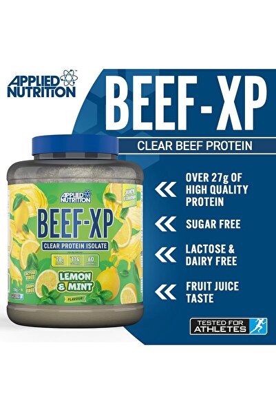 applied nutrition Beef-xp Clear Hydrolysed Beef Protein Isolate, Lemon & Mint, 1.8 Kg
