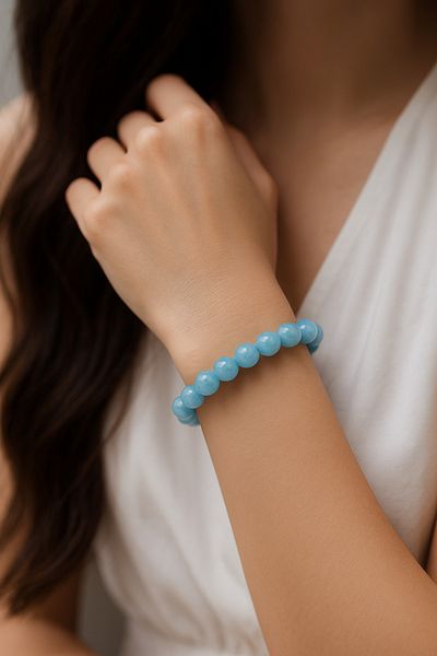 Padore Accessory A Style of Life| Aquamarine Natural Stone Bracelet > Certified