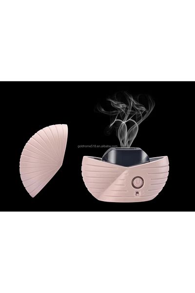 Primo Plus Portable Rechargeable Electric Incense Burner with Mini USB Port, Pink Shell Design