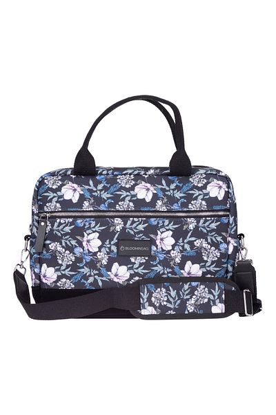 BloominBag حقيبة كمبيوتر محمول / ماك بوك مقاس 13-14 بوصة باللون الأسود الكرز