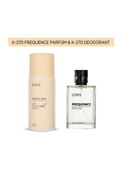 Loris K-270 Frequence Kadın Parfüm 50 Ml & K-270 Kadın Deodorant 150 Ml