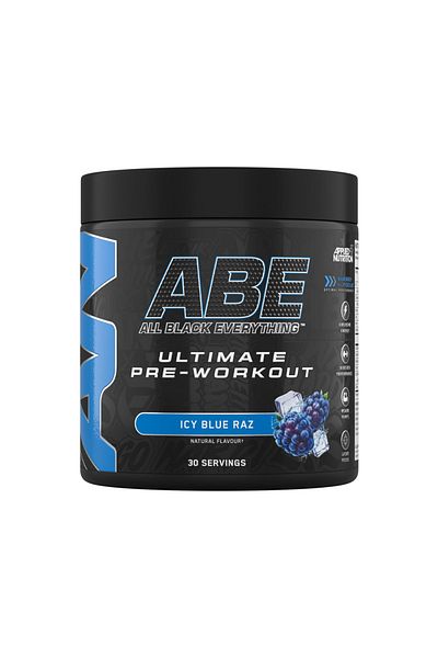 applied nutrition Abe, Icy Blue Raz, 375 Gm, Pre Workout Powder Energy