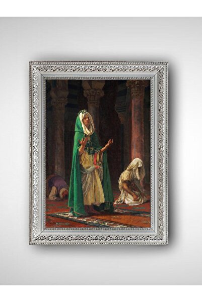 WoodyArts Rugăciune și oră - Cadru alb vintage