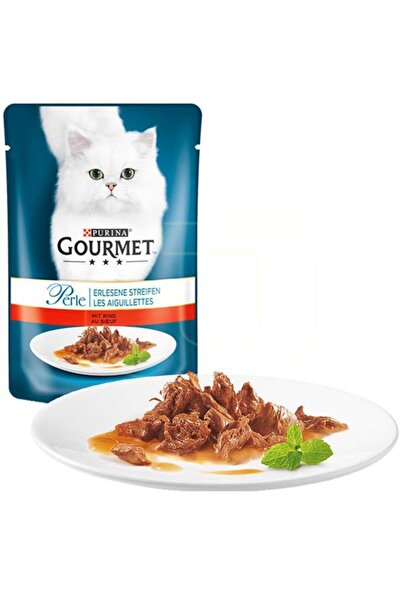 Gourmet Izgara Siğir Etli Yetişkin Kedi Yaş Mamasi 85 Gr.