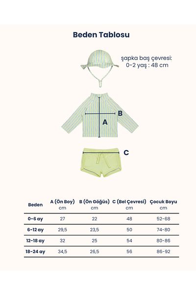 SAND MOTHER Uv Protection Long Sleeve Baby Boy Swimwear Set