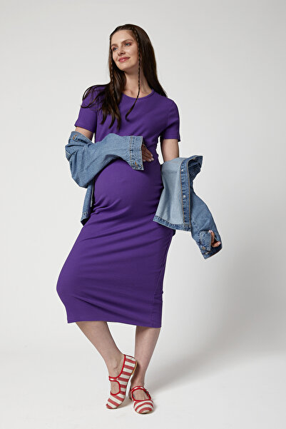 Style The Bump Camille Hamile Elbise Mor