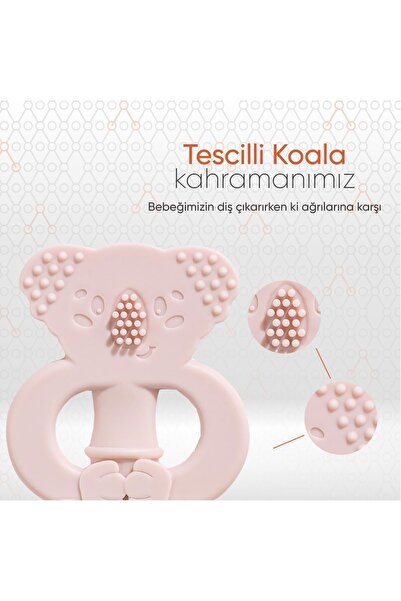 Gezenbebe Hero Bebek Diş Kaşıyıcı & Diş Fırçalama Eğitmeni Rose Pembe, Dişlik