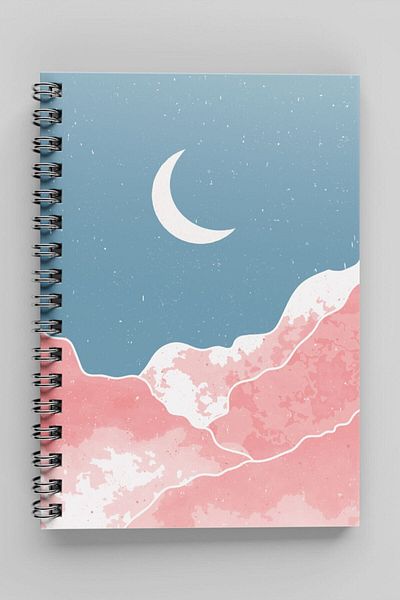 Apeirona | Limitless Art Daily Planner Undated Agenda| 90 Sheets| Hard Cardboard Cover| Steel Spiral
