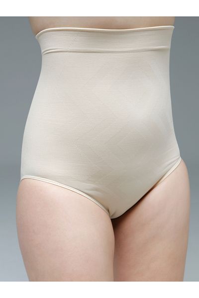 MİSTİRİK High Waist Biloba Model Slip Corset - Firming and Slimming Skin Color