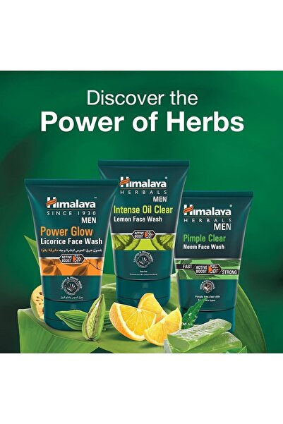 Himalaya Men Pimple Clear Neem Face Wash – 100 ml | Oil Control & Acne Fighting Daily Cleanser