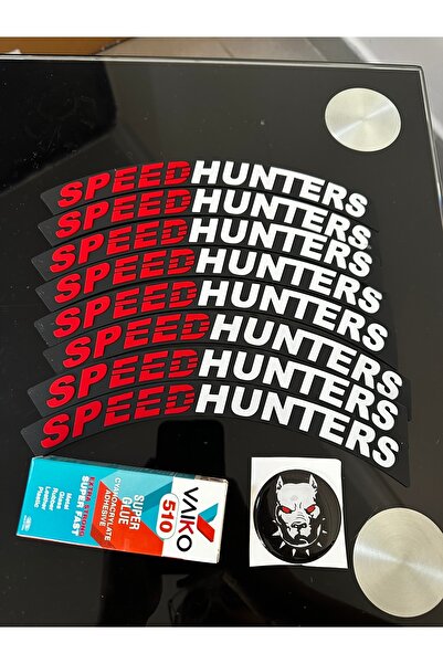 Palas Motor Speed Hunters Araba/motosiklet Lastik Yazısı 8'li / (YAPIŞTIRICI ...