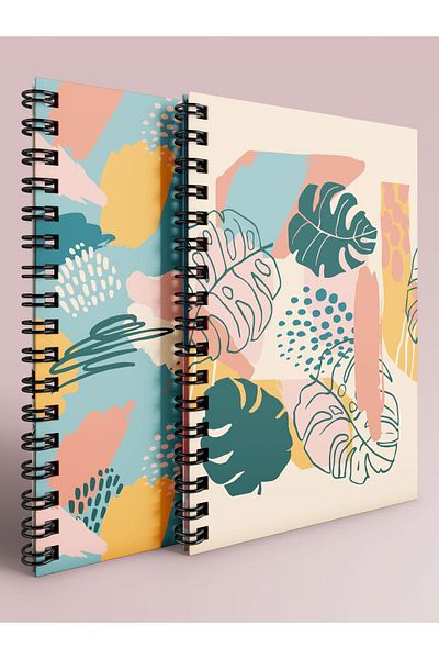 Apeirona | Limitless Art Checked and Striped Notebook Set - A5 - Steel Spiral - 2x80 Pages