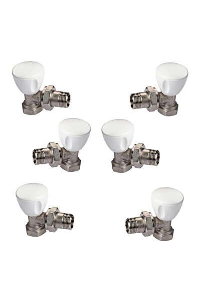 Eca E.C.A Köşe Radyatör Valfi 6 Adet 1/2 Rv3 602120641 Eca