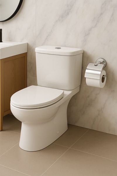 MultiStore Stop Punching Toilet Paper Holder with Adhesive Chrome Cover!