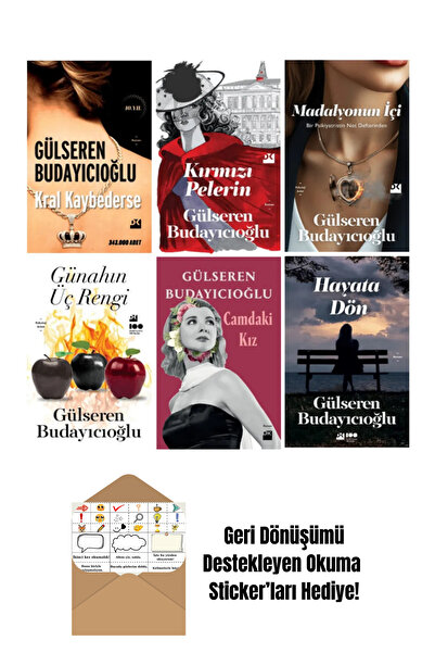 Doğan Egmont Gülseren Budayıcıoğlu 6 Kitap Set + Okuma Sticker'ları