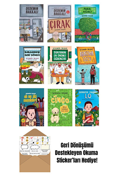 Doğan Egmont Şermin Yaşar Seti 9 Kitap + Okuma Sticker'ları
