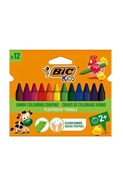 Bic Plastıdecor Üçgen Pastel Boya 12'Li