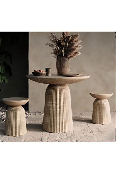 SİA ART DESİNG Doğal Mermer Traverten Masa