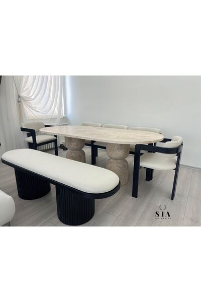 SİA ART DESİNG DOGAL TRAVERTEN MASA