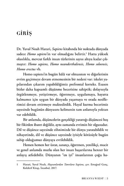 Pegasus Yayınları Düşünme Şeklinizi Değiştirecek 101 Deneme - Brianna Wiest