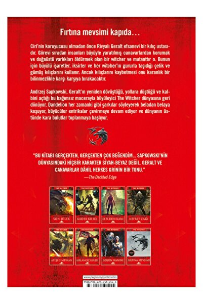 Pegasus Yayınları Fırtına Mevsimi - Bir Witcher Romanı | Andrzej Sapkowski