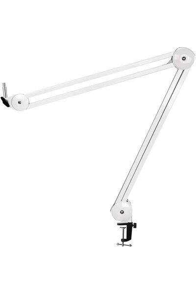 Fifine BM63W Masa Üstü Mikrofon Standı Beyaz Renk - Ayaklık - Sehpa