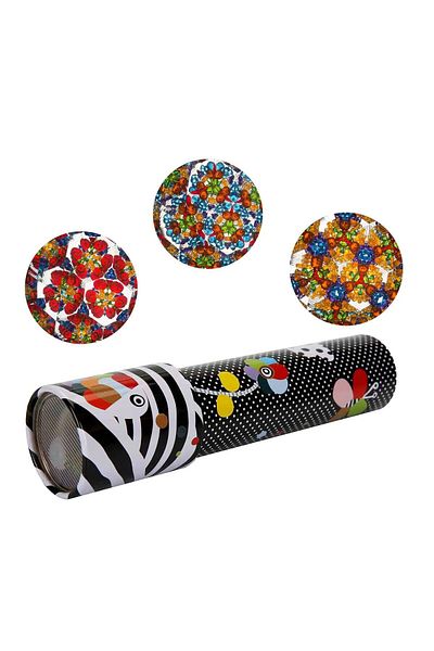 Sunman Toy Kaleidoscope Binoculars Metal 14 cm Metal Flower Binoculars. (Price Is for 1 Piece)