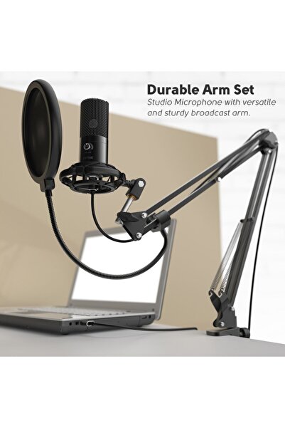 Fifine Profesyonel Stüdyo Kayıt Mikrofon Seti Oyuncu Mikrofonu T669