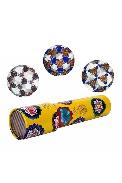 Sunman Toy Kaleidoscope Binoculars Metal 14 cm Metal Flower Binoculars. (Price Is for 1 Piece)